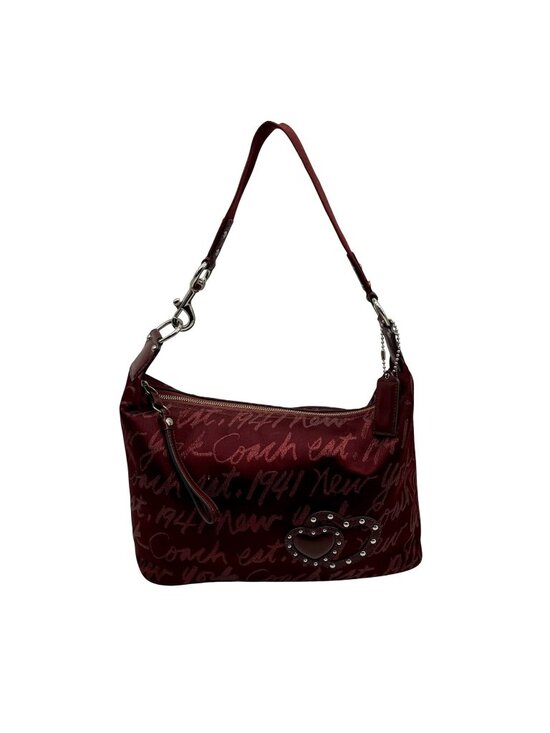 Coach Handbags - Coach Purple Poppy Lurex Signature F17472 Hobo Bag